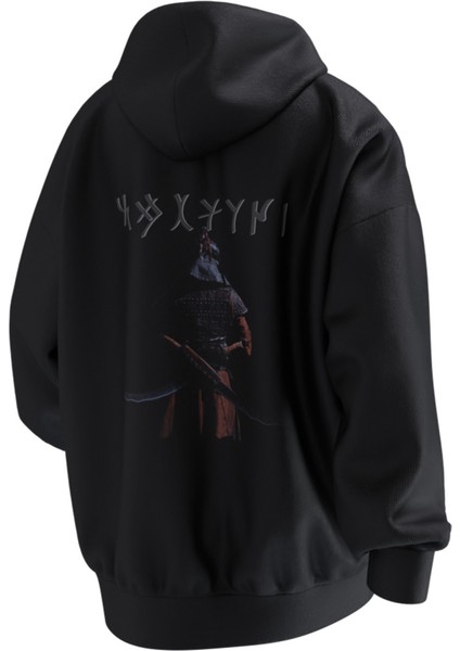 Bağatır Baskılı Oversıze Hoodıe (Unısex) fiyatları