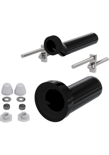 Eksantrik Asma Klozet Montaj Kiti – 25 mm Kaçık | Klozet Yükseklik Ayar Seti | Hassas Hizalama