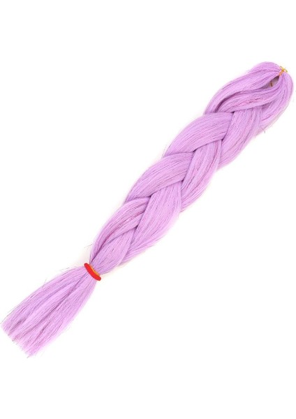 Simli Lila Örgülük Saç 100 Gr.