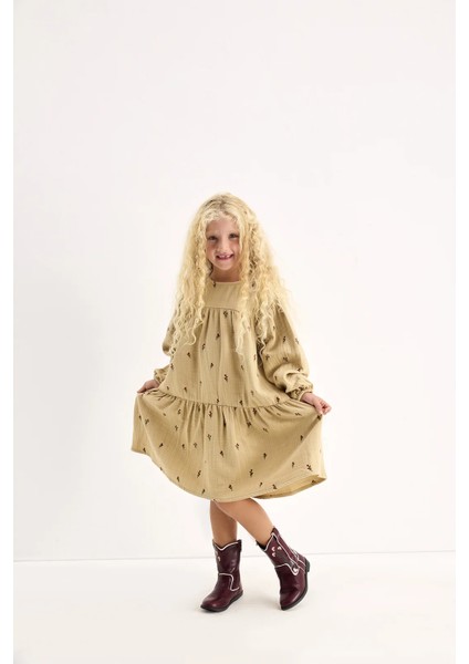 Ellis Çiçek Nakışlı Elbise fiyatları