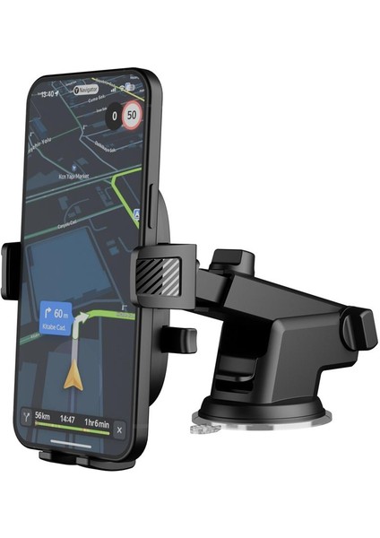 ADS-144 Universal Ayarlanabilir Siyah Araç Telefon Tutucu