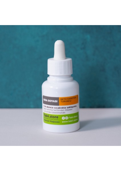 Tabii’m Yenilebilir Sıvı Gıda Boyası Havuç Turuncusu 20 gr