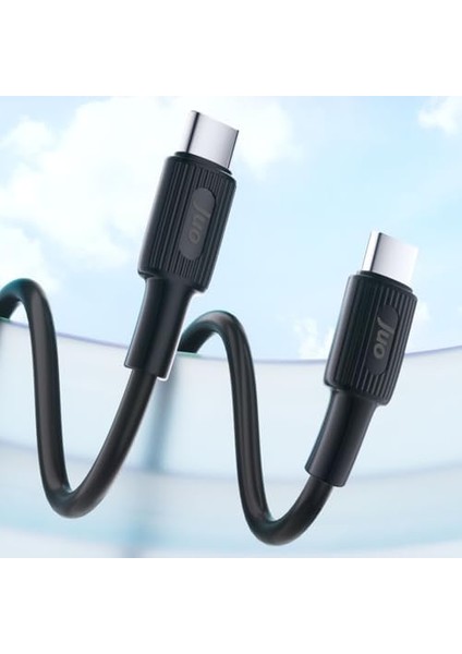 Juo 60W USB Type-C To Type-C Silikon Hızlı Şarj ve Data Kablosu Siyah 2 Metre fiyatları