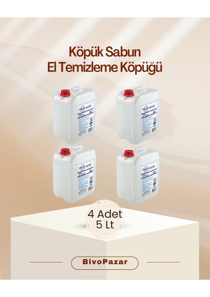 Köpük Sabun El Temizleme Sıvısı 4 x 5 kg