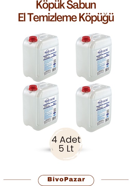 Köpük Sabun El Temizleme Sıvısı 4 x 5 kg fiyatları