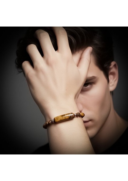 Kaplan Gözü Taşlı Çelik Halat ve Çelik Klipsli Bileklik 9592B19D6 fiyatları