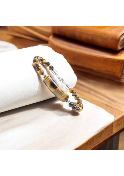 Kaplan Gözü Taşlı Çelik Halat ve Çelik Klipsli Bileklik 9592B19D6 fırsatları