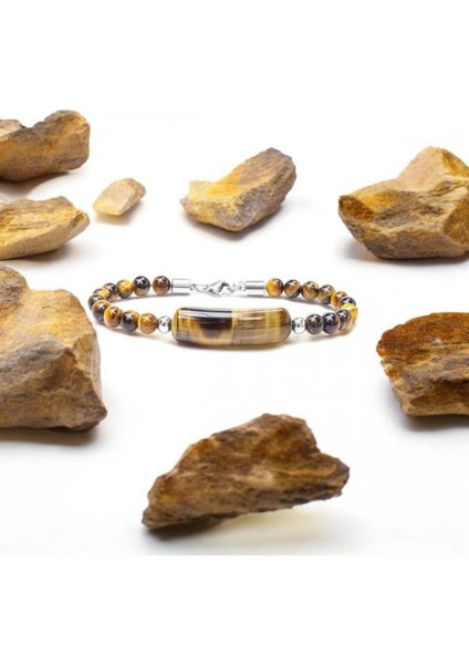 Kaplan Gözü Taşlı Çelik Halat ve Çelik Klipsli Bileklik 9592B19D6 indirimleri