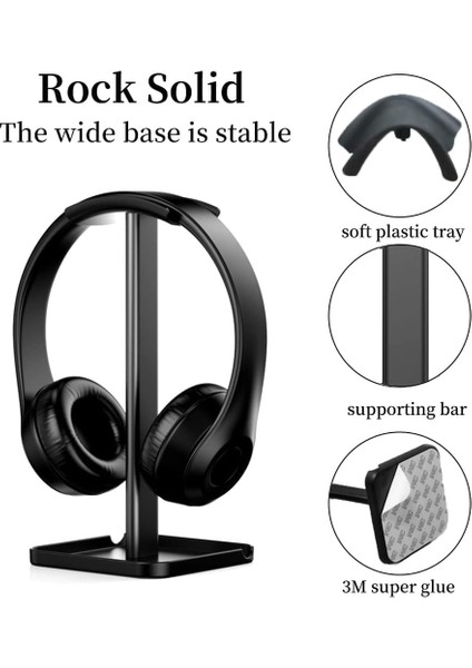 Kulaklık Standı, Masaüstü Kulaklık Standı, Kaymayan Silikonlu Oyun Kulaklığı Standı, Tüm Kulaklıklara Uyumlu Çok Amaçlı Kulaklık Tutucu fiyatları