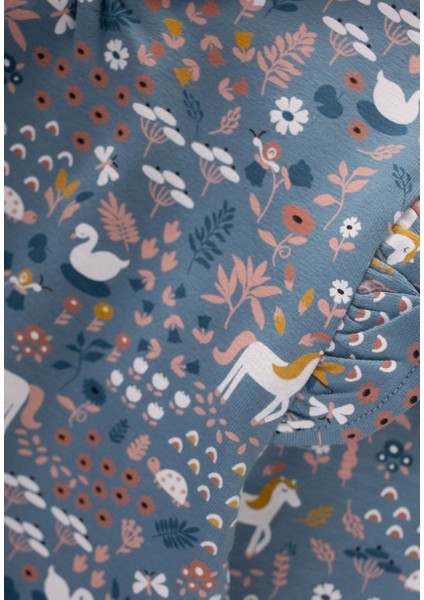 Uzun Kollu T-Shırt 1-7 Yaş Indigo Mavi modelleri