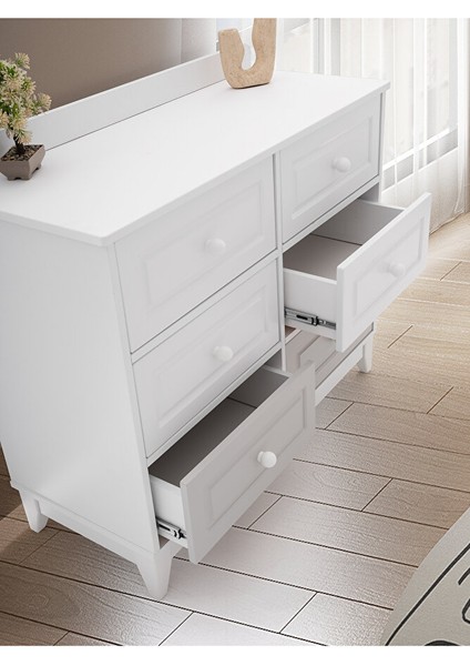 Aymini Lorena Çok Amaçlı Dolap , Çekmeceli Şifonyer Kapaklı Şifonyer 6 Çekmeceli Şifonyer