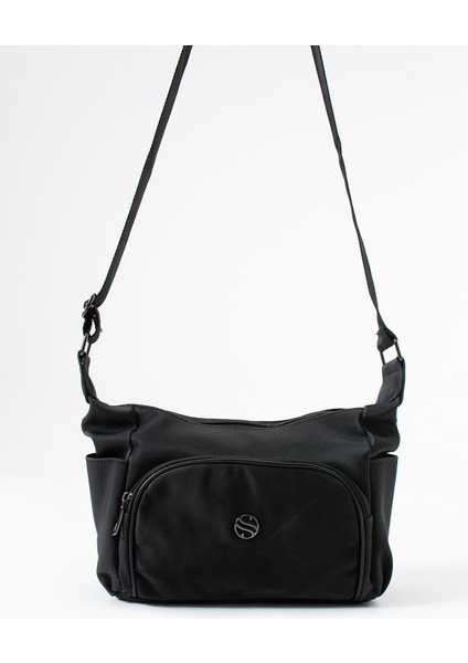 Kadın Ayarlanabilir Çapraz Askılı Çok Gözlü Suni Deri Omuz Çantası