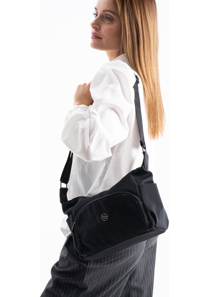 Kadın Ayarlanabilir Çapraz Askılı Çok Gözlü Suni Deri Omuz Çantası modelleri