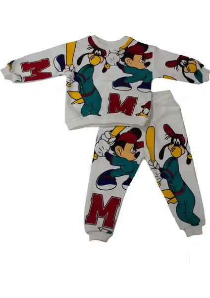 Goofy ve Mıckey Desenli Eşofman Takımı