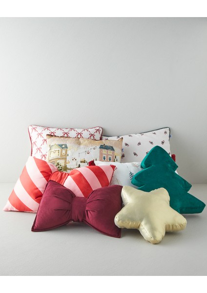 Twinkle Dekoratif Kırlent 35X55 cm Kırmızı modelleri