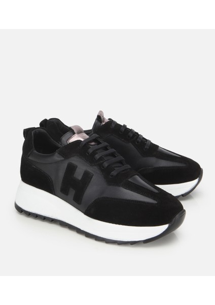 01AYH314510A100 KADIN Süet Deri Siyah Comfort Spor Ayakkabı fiyatları