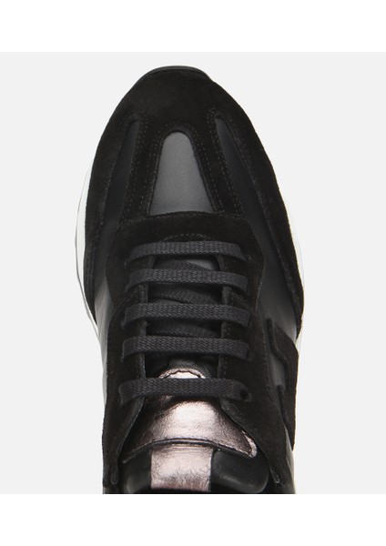 01AYH314510A100 KADIN Süet Deri Siyah Comfort Spor Ayakkabı indirimleri