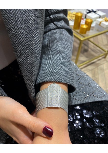 Kadın Gümüş Prenses Toka 15 Sıra Trabzon Hasır Bileklik indirimleri