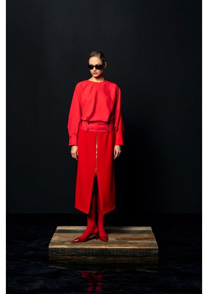 Metal Detay Bluz 26W10839 fırsatları