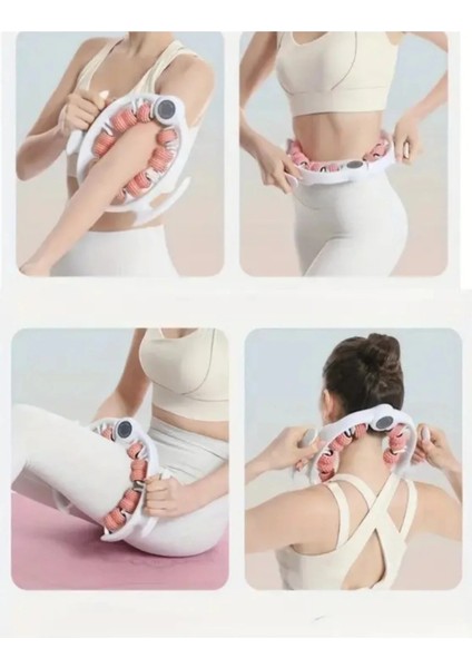 14 Tekerli Kas Gevşetici Sıkılaştırıcı Masaj Aleti Ayarlanabilir Lenf Drenaj Bacak Kol Selülit Mavi indirimleri