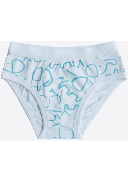 Organik Elephant 3'lü Külot Mavi modelleri