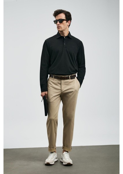 Rocky Polo Yaka Erkek Sweatshirt Siyah (112040044) fırsatları