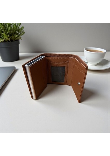 Kağıt Para Bölmeli Otomatik Mekanizmalı Erkek Cüzdan Kartlık modelleri