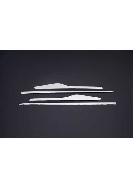 Renault Clio-4 Sw Uyumlu Yan Kapı Çıtası Formlu Krom 4 Parça 2012 - 2019 Arası Modeller Için indirimleri