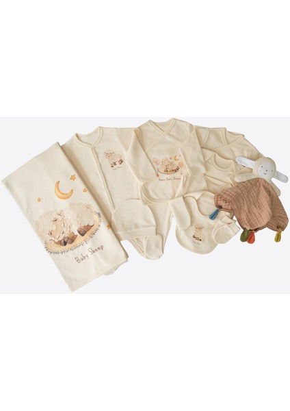 Organik Annesinin Kuzusu 12'li Zıbın Set Natural