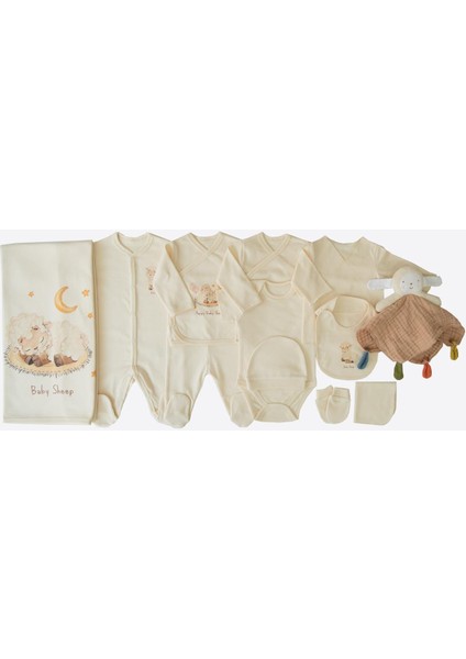 Organik Annesinin Kuzusu 12'li Zıbın Set Natural