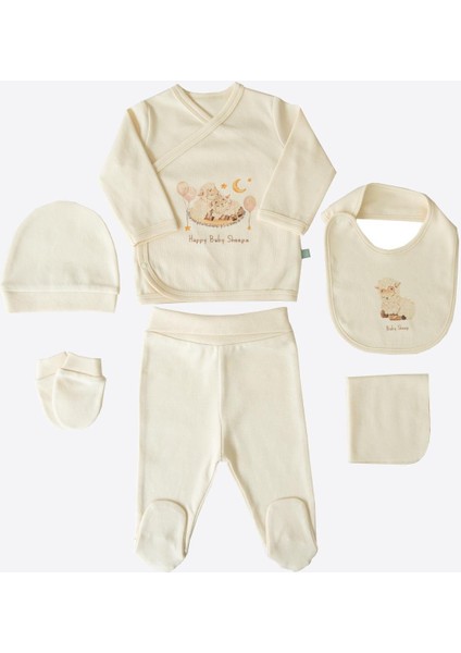 Organik Annesinin Kuzusu 12'li Zıbın Set Natural