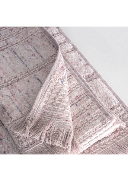 Maia 3'lü Havlu Seti Organik Pamuk Inject Pudra