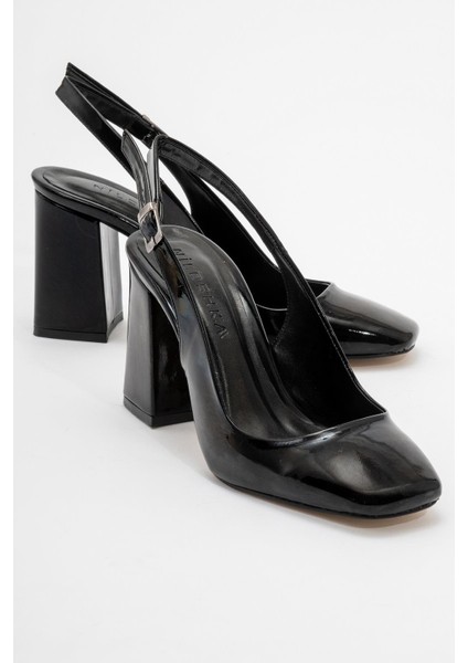 PESCA Siyah Rugan Gova Kadın Ayakkabı