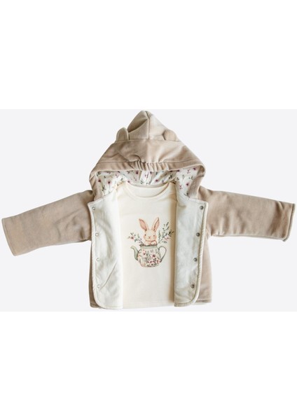 Organik Perla 3'lü Takım Bej