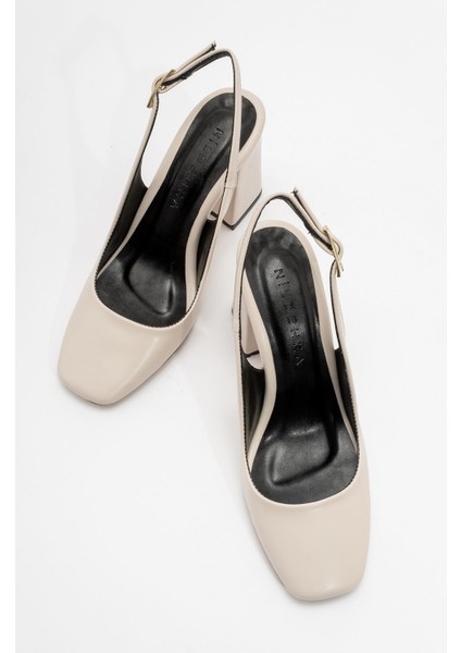 PESCA Bej Cilt Gova Kadın Ayakkabı