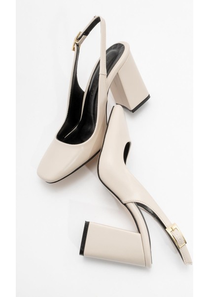 PESCA Bej Cilt Gova Kadın Ayakkabı