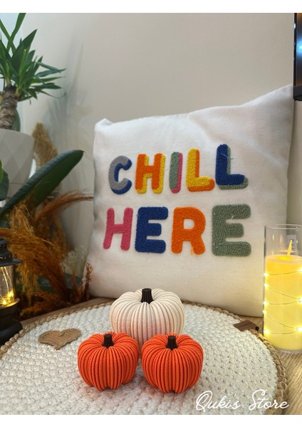 Dekoratif Balkabağı Seti - 3 Adet; 1 Adet Medium Bej, 2 Adet Small Turuncu fiyatları