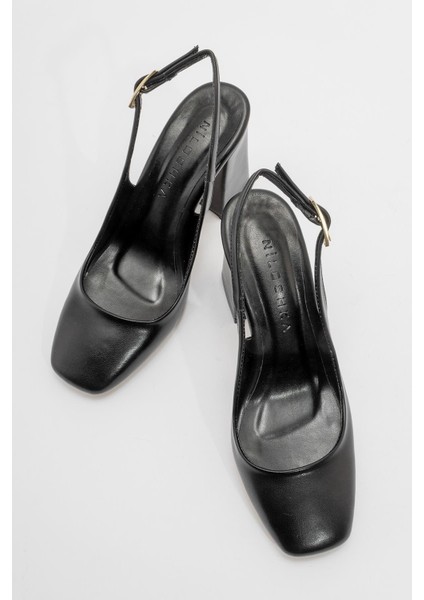 PESCA Siyah Cilt Gova Kadın Ayakkabı