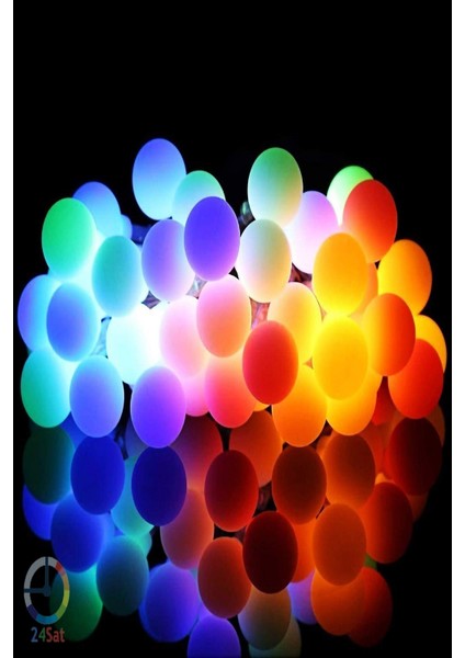 Bahçe Teras Parti Balkon Lambası Aydınlatması Yatak Odası Düğün Parti Solar Güneş Enerjili 50LED 7m