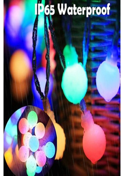 Bahçe Teras Parti Balkon Lambası Aydınlatması Yatak Odası Düğün Parti Solar Güneş Enerjili 50LED 7m modelleri