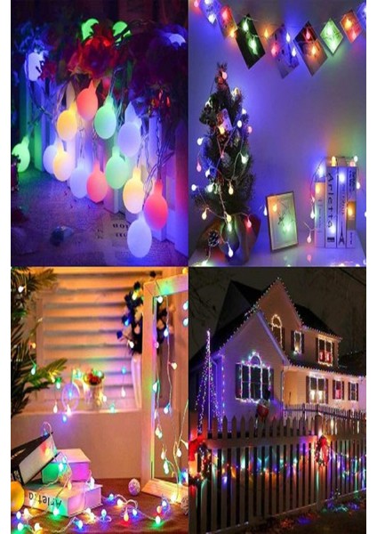 Bahçe Teras Parti Balkon Lambası Aydınlatması Yatak Odası Düğün Parti Solar Güneş Enerjili 50LED 7m fırsatları