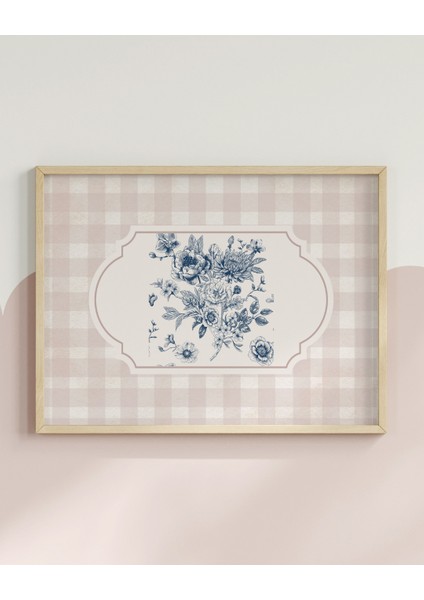 Vintage Mavi Buket Yatay Dijital Baskı Poster (Çerçevesiz) modelleri