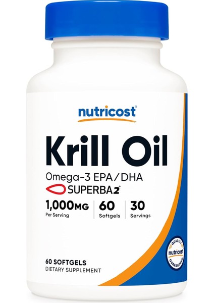Cost Krill Oil 500 Mg 60 Yumuşak Kapsül | Omega-3 Epa/dha Kril Yağı Takviyesi