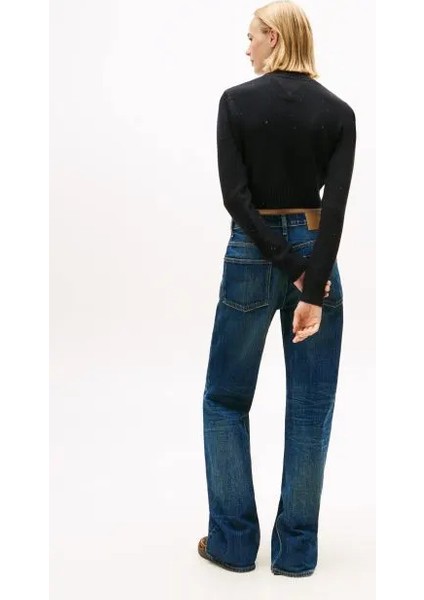 Tjw Işıltılı Bayrak Desenli Kadın Siyah Kazak DW0DW21690BDS fırsatları