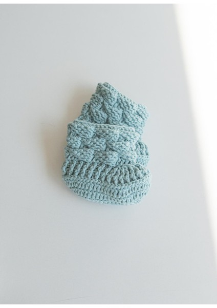 El Örgüsü Erkek Patik Pastel Mavi fırsatları