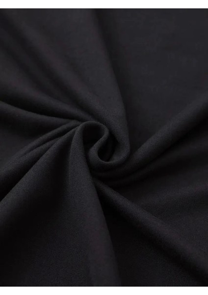 Baskılı Oversize Bisiklet Yaka T-Shirt - Siyah modelleri