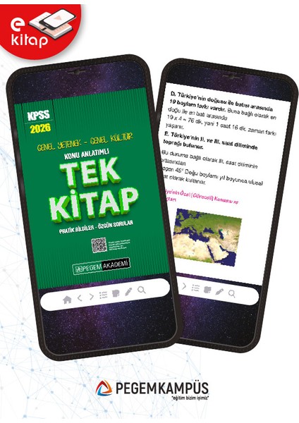 2026 KPSS Genel Yetenek Genel Kültür Konu Anlatımlı Tek Kitap (e- indirimleri