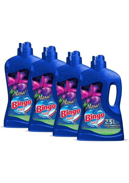 Fresh Yüzey Temizleyici 2,5 lt Masal Ekonomi Paketi 4'lü