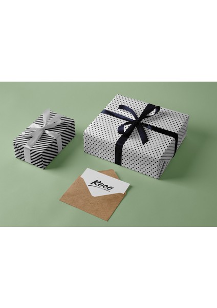 Siyah Puantiyeli Beyaz Ambalaj Kağıdı Seti, 10 Rulo KAĞIT(70X100CM)-12 RAFYA-20M Ip-Bant ve Makinesi indirimleri