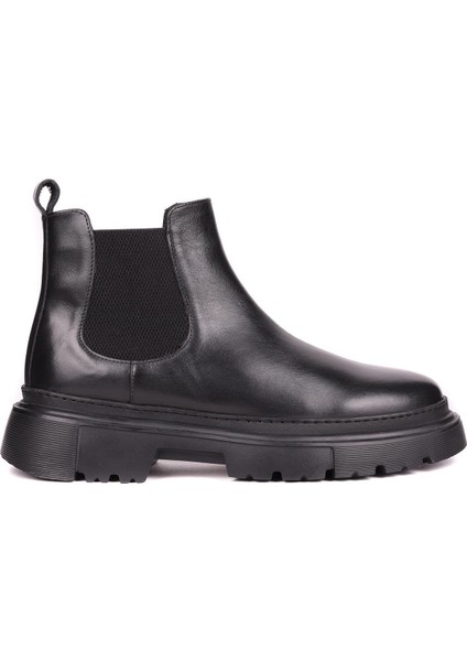 - Siyah Hakiki Deri Erkek Chelsea Bot 101-9046 modelleri